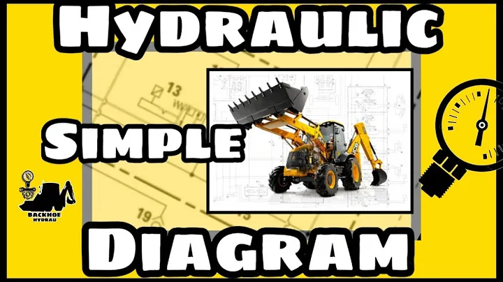 How to read a simple hydraulic diagram JCB 3CX CATERPILLAR