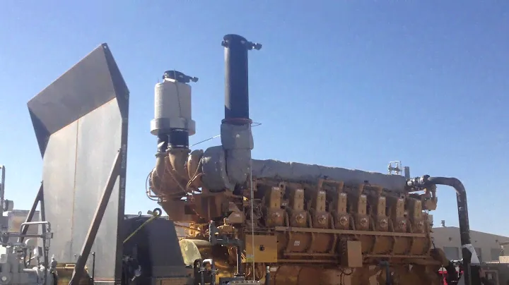 CAT G3616 driving a Ruhrpumpen pump Open Exhaust!