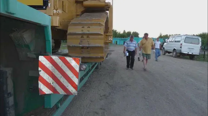 Перевозка трубоукладчика CAT 587