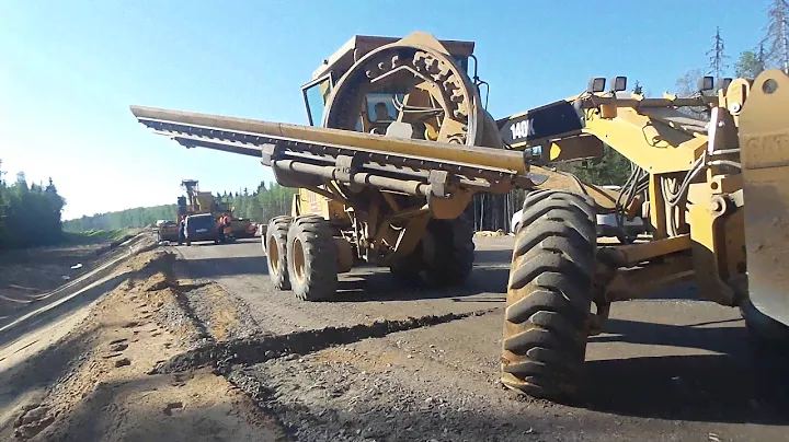 Автогрейдер Caterpillar 140K подготовка к работе