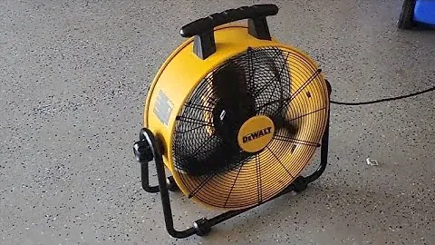 DEWALT DXF-2042 High-Velocity Industrial Fan Heavy Duty Portable Adjustable Tilt (Review)