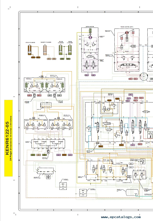 Caterpillar Excavator 320D, 321D, 323D, 324D, 325D, 330D Hydraulic System PDF
