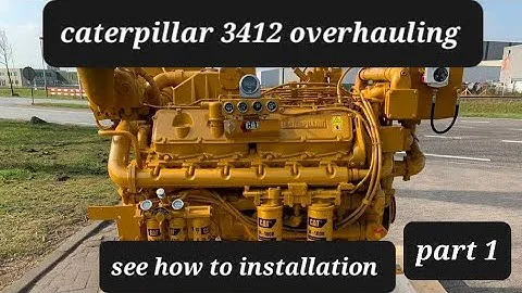 кат 3412 капитальный ремонт (часть.1)#caterpillarequipment#дизельный двигатель #механик#механик #механик