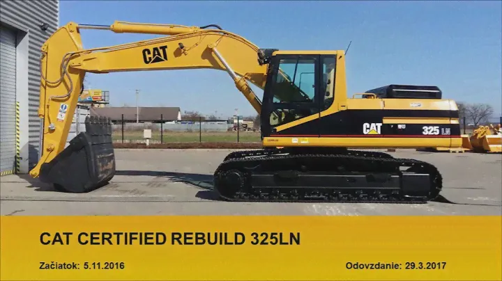 Certifikovaná prestavba CCR pásového rýpadla Caterpillar Cat 325LN