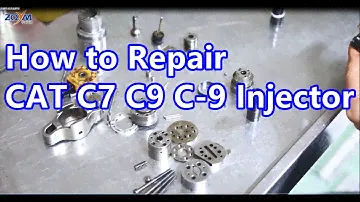 How to repair Caterpillar C7 C9 C-9 injector - disassembling, reassembling and testing