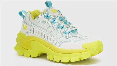 INTRUDER SUPERCHARGED|WHITE/YELLOW|CATERPILLER SHOE|
