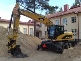 Аренда колесного экскаватора Caterpillar m318d