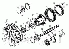 Бортовой Редуктор экскаватора Caterpillar 740 217-6290