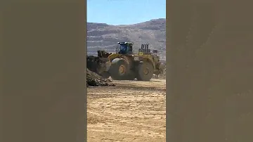 Mine wheel loader action