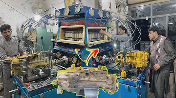 Repairing Caterpillar D3406 Diesel Pump | How Rebuild Cat Fuel Injection