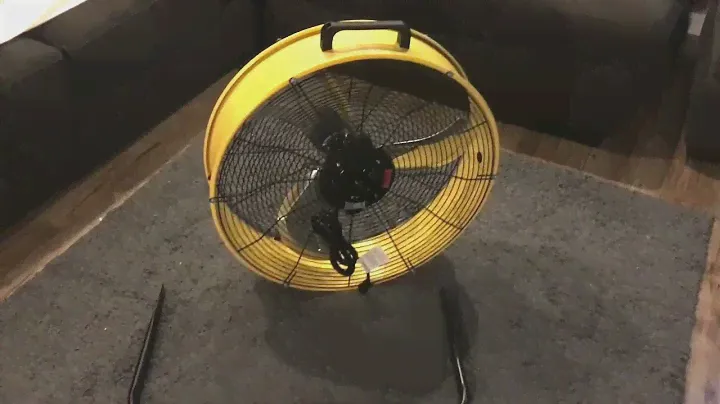 HiCFM 8200 CFM 24 inch Portable High Velocity Drum Fan - HOW TO ASSEMBLE, REVIEW, DEMO
