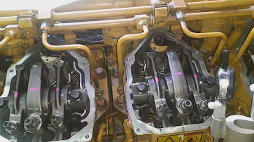 CAT3512c engine how to adjust valve lash & adjust injectors hight  complete method.