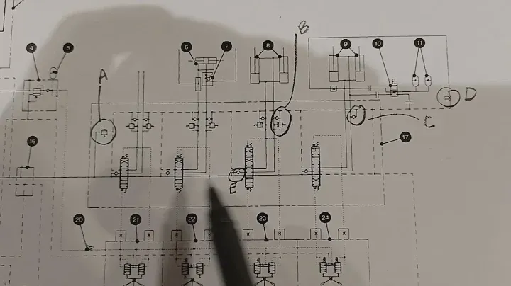 CAT IT28G hydraulic schematic cross reference