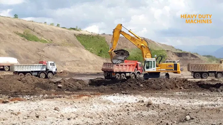 Caterpillar 374D LME - Liebherr R 964B