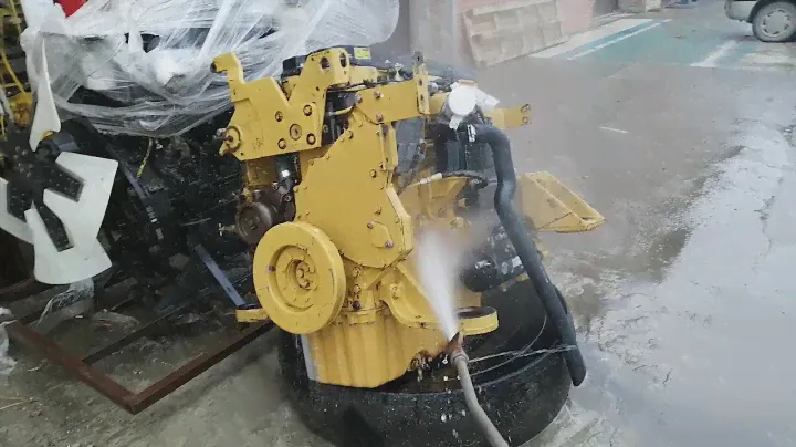 Реально - он жёлтый! Обязательно моем двигатель CATERPILLAR C9 перед ремонтом!