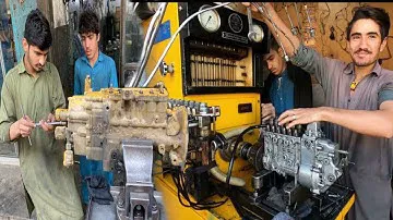 Restoration Caterpillar D3406 Diesel Pump || Rebuild Caterpillar Fuel Injection