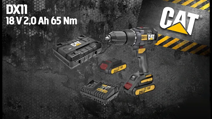 Unboxing CAT DX11.1 Brushless Drill Driver 18V (1x 2,0 Ah battery included)