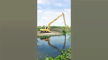 CAT 320 Cl EXCAVATOR LONG ARM Restoration of the canal