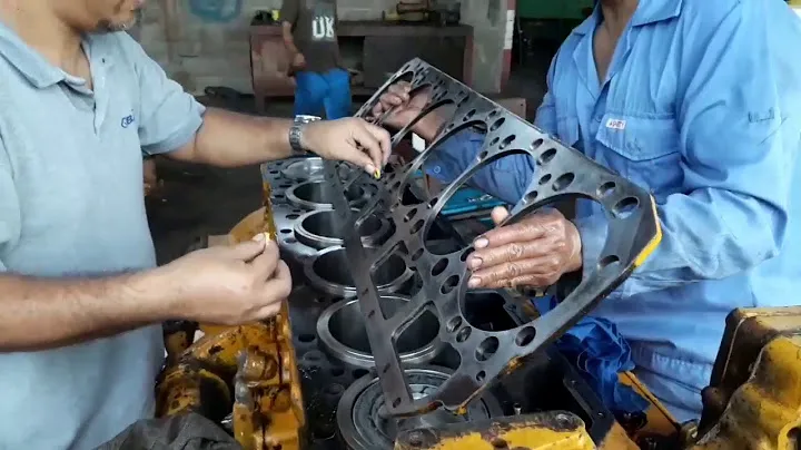 INSTALLING CYLINDER HEAD (caterpillar 3406)