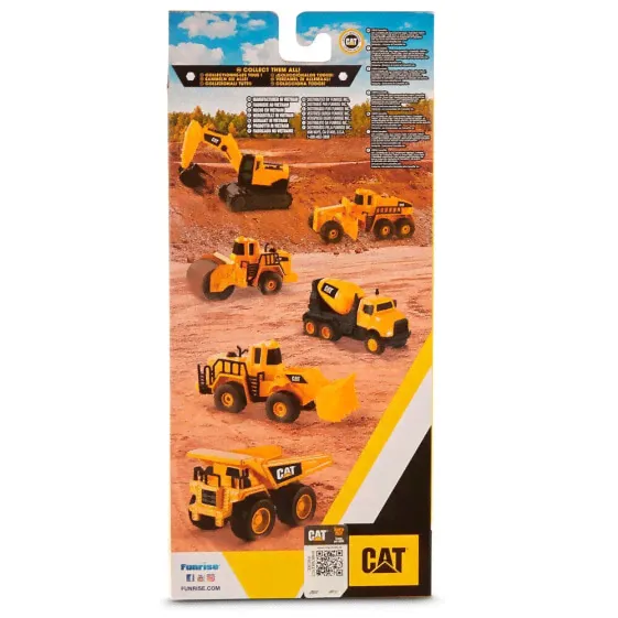 CATERPILLAR Blister 3 Metal Vehicles - Loader. Excavator And Summary-3